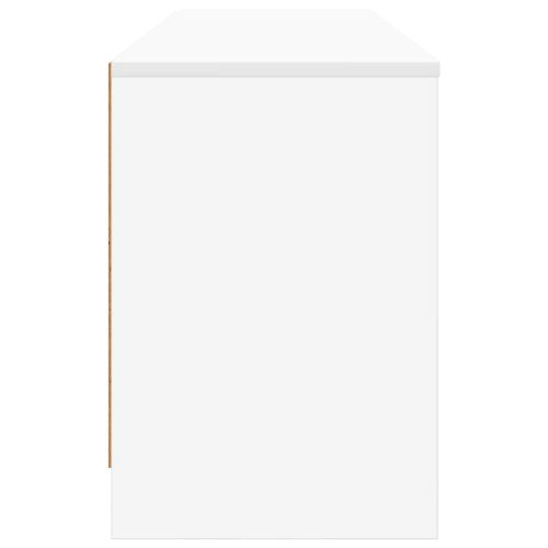 Шкаф за легло 2 pcs Бяло 66 x 33 x 48 см Инженерна дървесина