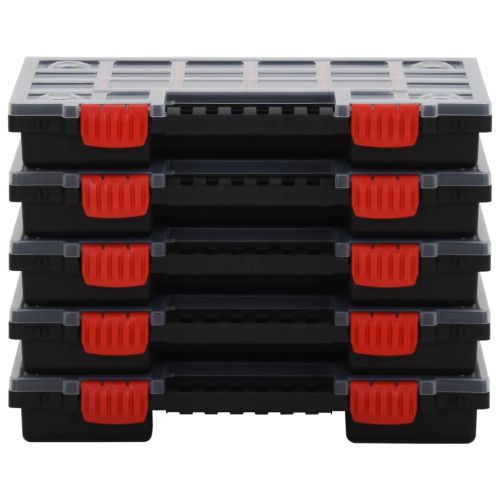 Асортиментни кутии 10 бр 34,5x25x5 см полипропилен