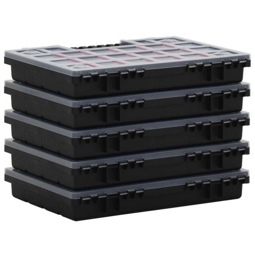 Асортиментни кутии 10 бр 34,5x25x5 см полипропилен