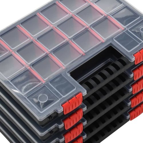 Асортиментни кутии 10 бр 34,5x25x5 см полипропилен