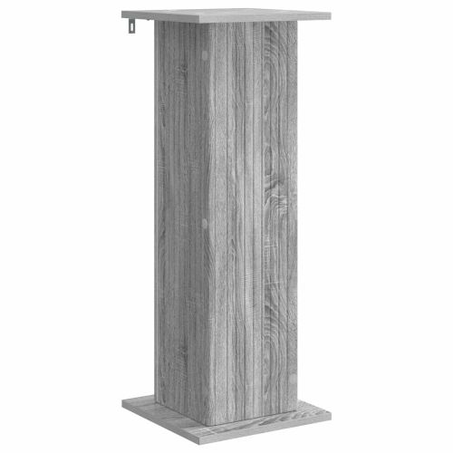 Стойка за растения 2 pcs Сива сонома 30,5 x 30 x 80,5 см