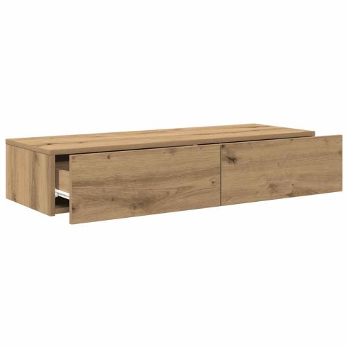 Стенен рафт с чекмеджета 100x36x19 см инженерно дърво