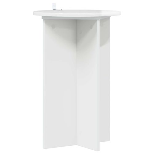 Стойка за растения 2 pcs Бял гланц Ø40 x 60 см