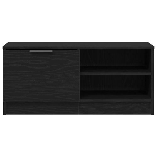 ТВ шкаф 2 pcs Черния дъб 80 x 35 x 36,5 cm Инженерно дърво