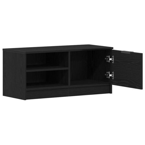 ТВ шкаф 2 pcs Черния дъб 80 x 35 x 36,5 cm Инженерно дърво