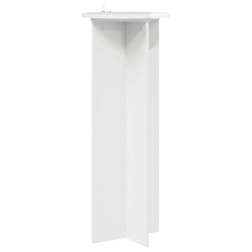 Стойка за растения 2 pcs Бял гланц Ø40 x 100 см