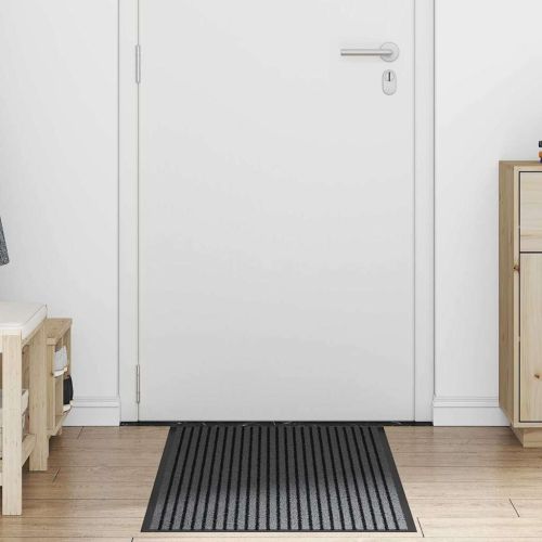 Мат за врата Черно 60 x 180 cm Полипропилен