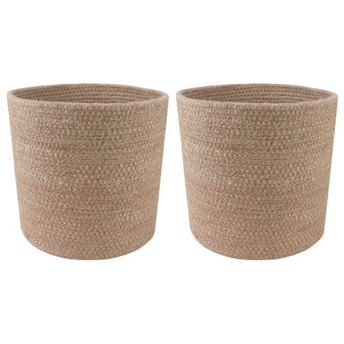 Комплект саксии за растения 2 pcs Натурално Ø 21 x 21 см