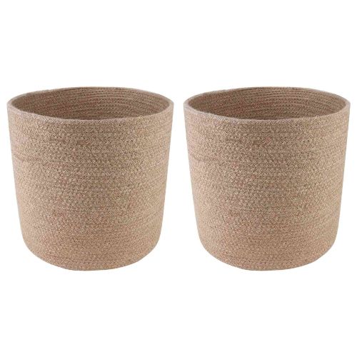 Комплект саксии за растения 2 pcs Натурално Ø 28 x 28 см