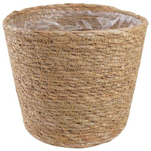 Кошници за растения от морска трева 3 pcs Натурално Ø26 x 19 см