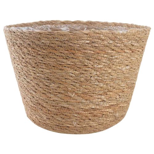 Кошници за растения от морска трева 3 pcs Натурално Ø26 x 19 см