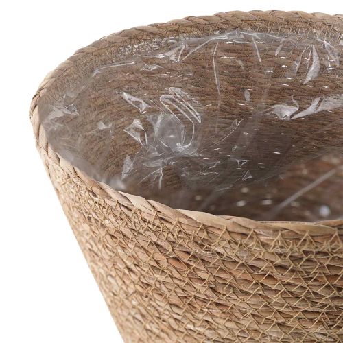 Кошници за растения от морска трева 3 pcs Натурално Ø26 x 19 см