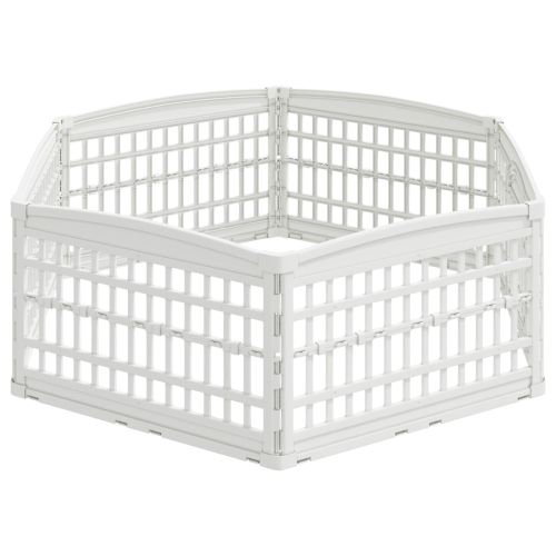 6 панелна играчка за кучета Бяло 179 x 151 x 58 см Пластмаса