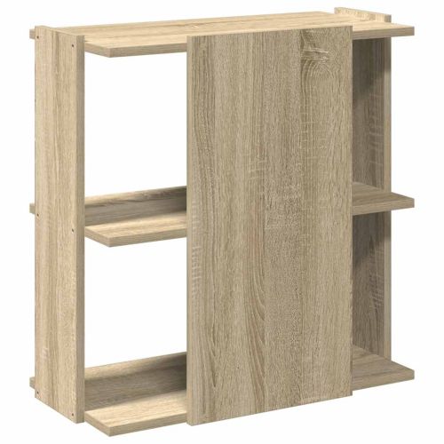 Библиотека 3 рафта сонома дъб 60x30x60 см инженерно дърво