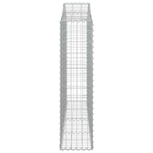 Дъговидна габионна кошница 200x30x120/140 см поцинковано желязо