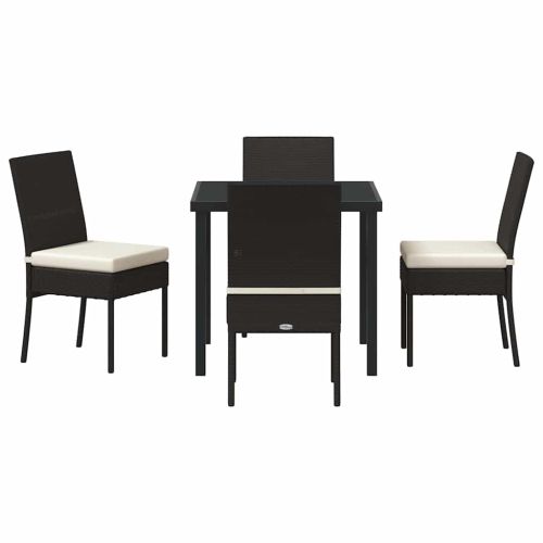 Комплект за хранене в градината 5 pcs Черно