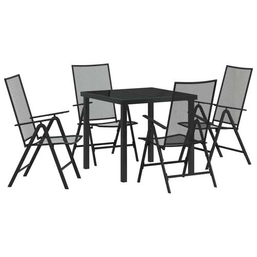 Комплект за хранене в градината 5 pcs Антрацит