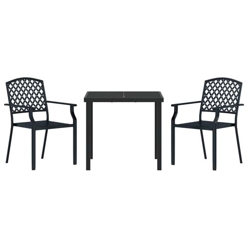 Комплект за хранене в градината 3 pcs Антрацит