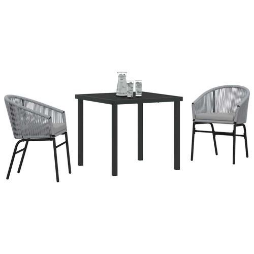 Комплект за хранене в градината 3 pcs Антрацит
