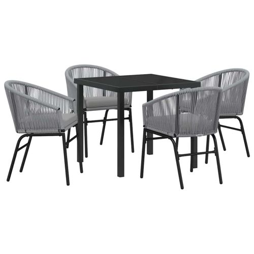 Комплект за хранене в градината 5 pcs Антрацит