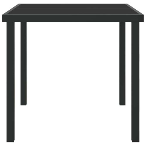 Градинска маса Черно 80 x 80 x 73 см Метал