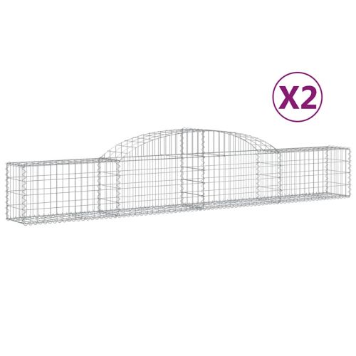 Габионни кошници арка 2 бр 300x30x40/60 см поцинковано желязо