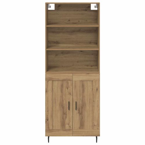 Висок шкаф 2 pcs Дъб 69,5 x 32,5 x 180 см Инженерно дърво