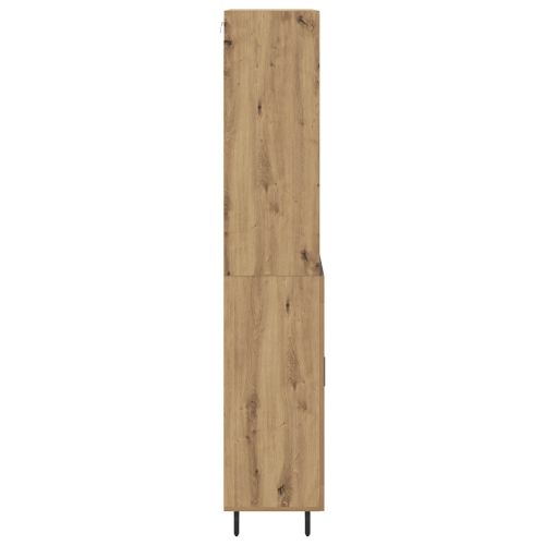 Висок шкаф 2 pcs Дъб 69,5 x 32,5 x 180 см Инженерно дърво