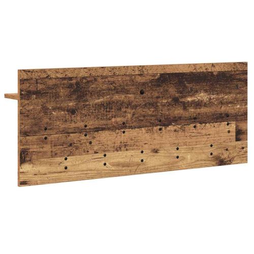 Стенен закачалка за палта с рафт Старо дърво 100 x 40 x 12 см