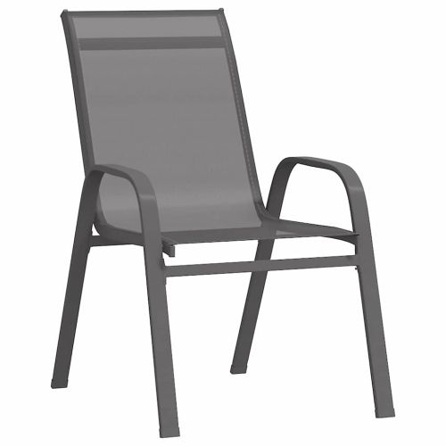 Комплект за хранене в градината 3 pcs Сив и черен