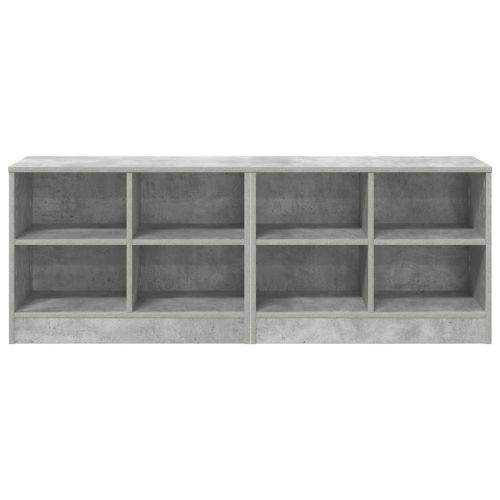 Шкаф за легло с рафт 2 pcs Бетонно сиво 66 x 33 x 48 см