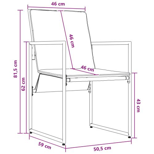 Комплект за хранене в градината 5 pcs Черно и антрацит