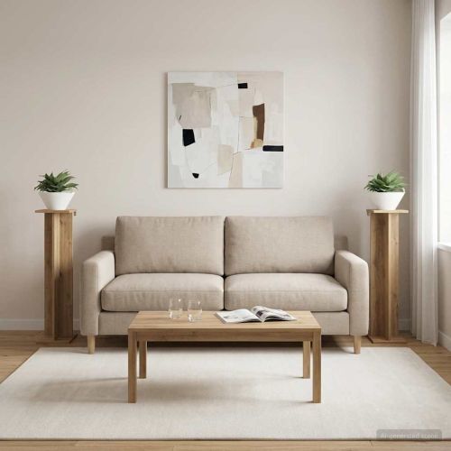 Стойка за растения 2 pcs Артизан Дъб 25 x 25,5 x 100,5 см