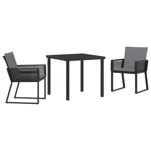 Комплект за хранене в градината 3 pcs Черно
