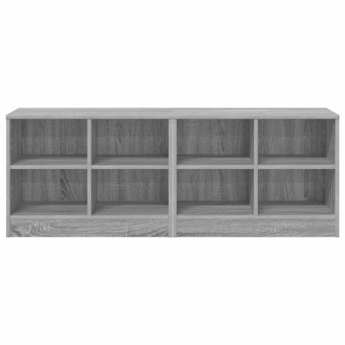 Шкаф за легло с рафт 2 pcs Сив Сонома 66 x 33 x 48 см