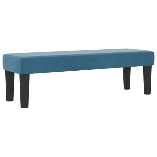 Легло с пружинирана основа Тъмносиньо 200 x 180 cm Кадифе
