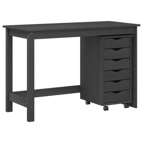 Комплект бюро и подвижен шкаф MOSS 2 pcs Сиво