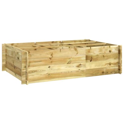 Повдигната леха, 150x100x40 см, импрегнирано дърво