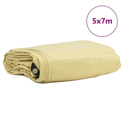 Найлон 650g / m² Бежово 5 x 7 m Канва с PVC покритие