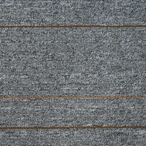 Килимна плочка Светлосиво на ивици 50 x 50 cm 36 pcs ПП и Битум