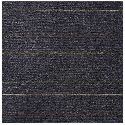 Килимна плочка Тъмносив с ивици 50 x 50 cm 4 pcs ПП и Битум