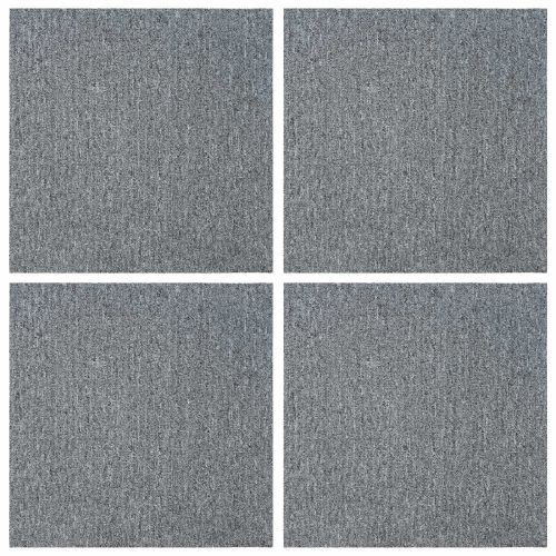 Килимна плочка Светлосиво 50 x 50 cm 4 pcs ПП и Битум