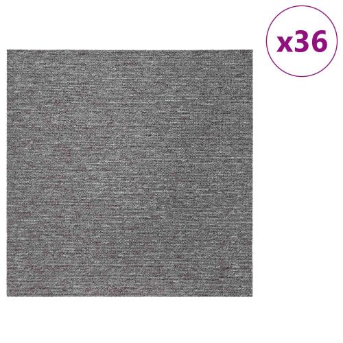 Килимна плочка Кафяво 50 x 50 cm 36 pcs ПП и Битум