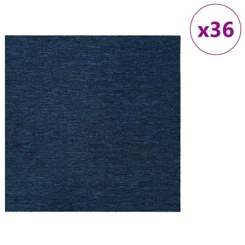 Килимна плочка Синьо 50 x 50 cm 36 pcs ПП и Битум