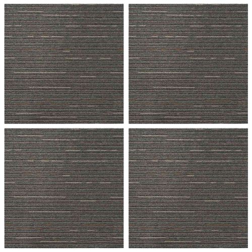 Килимна плочка Лентист тъмен кафяв 50 x 50 cm 4 pcs ПП и Битум
