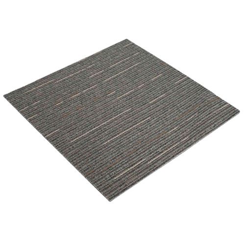 Килимна плочка Лентист тъмен кафяв 50 x 50 cm 36 pcs ПП и Битум