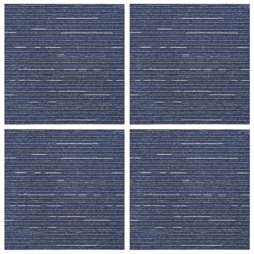 Килимна плочка Райдостен Син 50 x 50 cm 4 pcs ПП и Битум