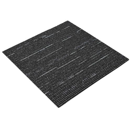 Килимна плочка Сифтен черен 50 x 50 cm 36 pcs ПП и Битум