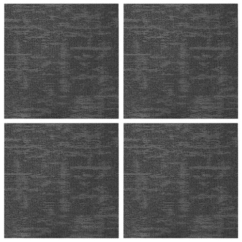 Килимна плочка Въгленово сиво 50 x 50 cm 4 pcs ПП и Битум