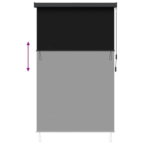 Ролетна щора Черно 140 x 250 cm Текстил и Алуминий